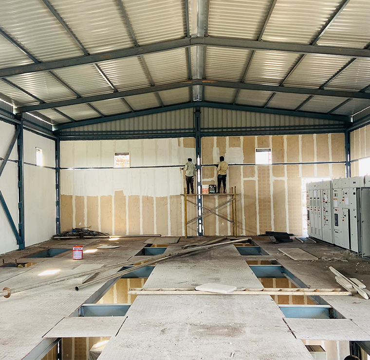 Baramati Agro (Drywall Sandwich Panel upto 10 Mtr Ht)